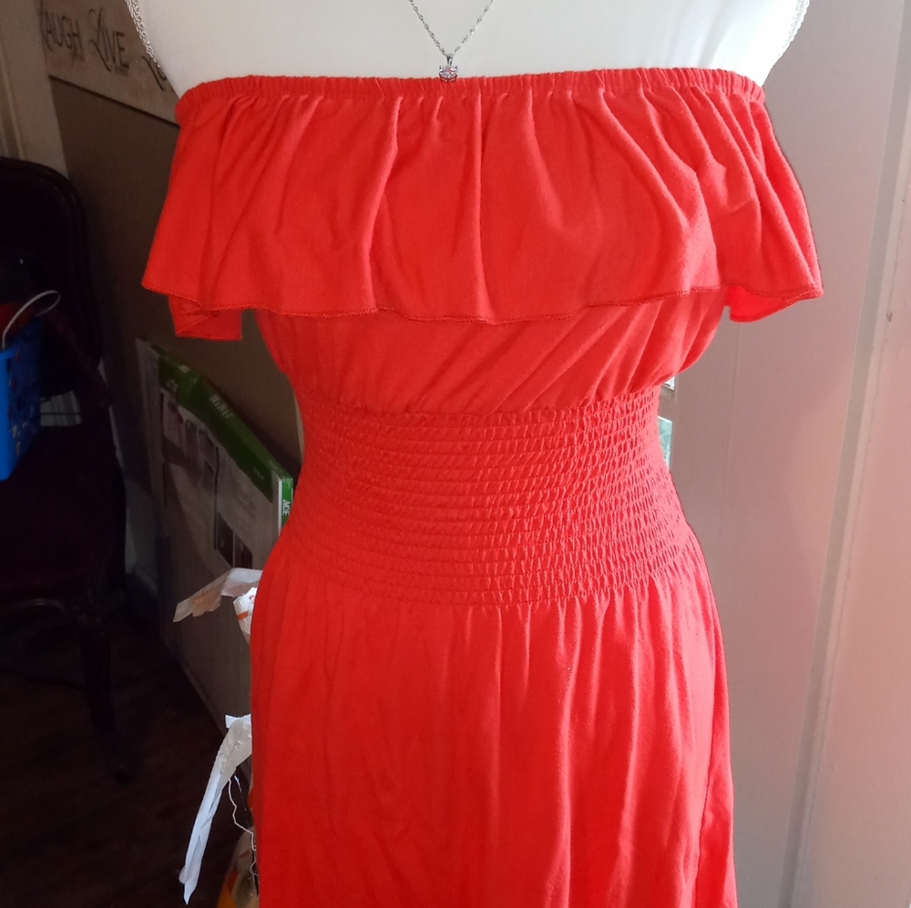 Final Strapless Mini Sun Summer Dress M Medium 7 9